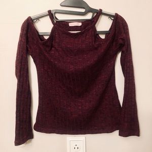 Wasabi & Mint Off Shoulder Crop Top Small